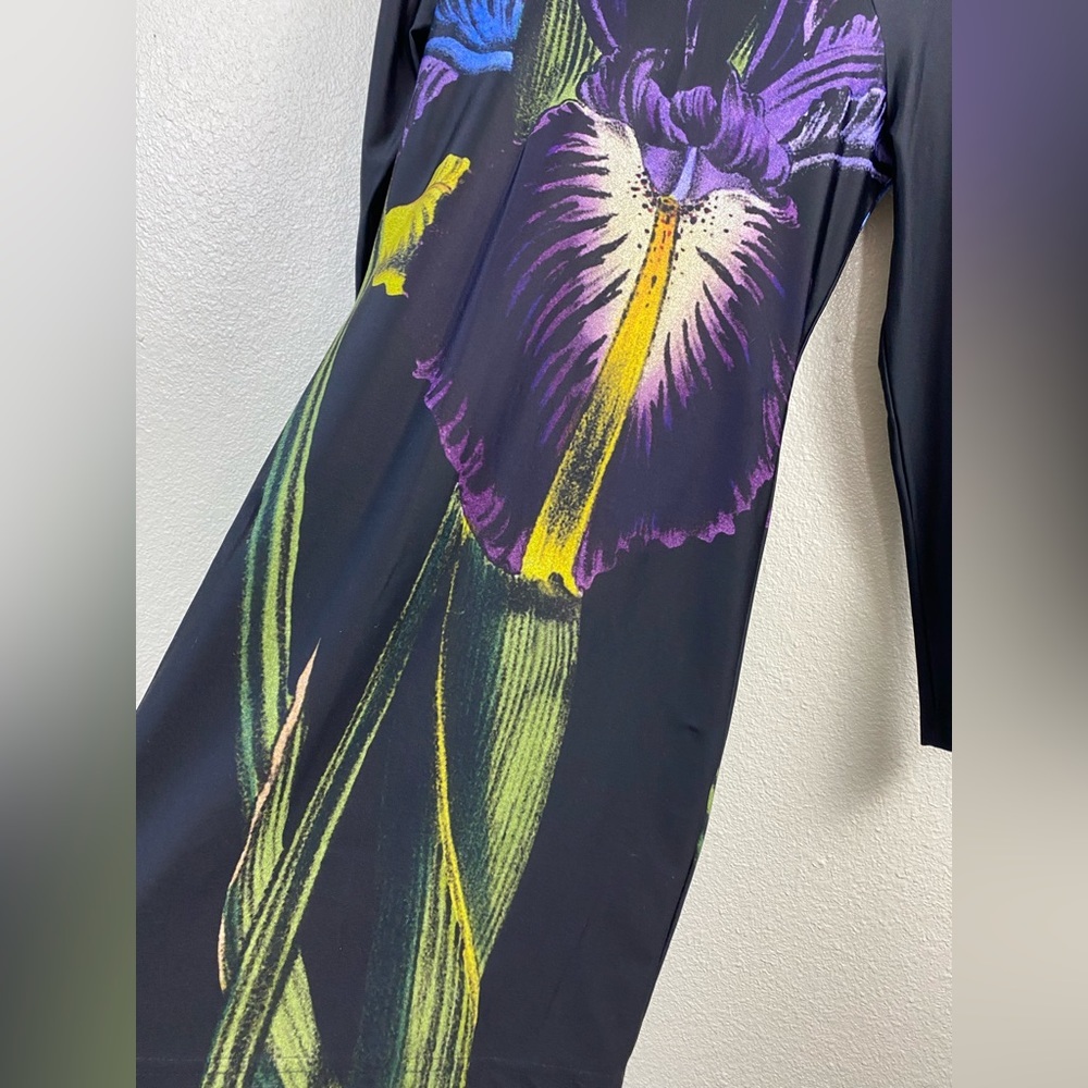 Christopher Kane Dress Womens size Small Stretch Floral Bodycon Party Cocktail - Picture 11 of 13